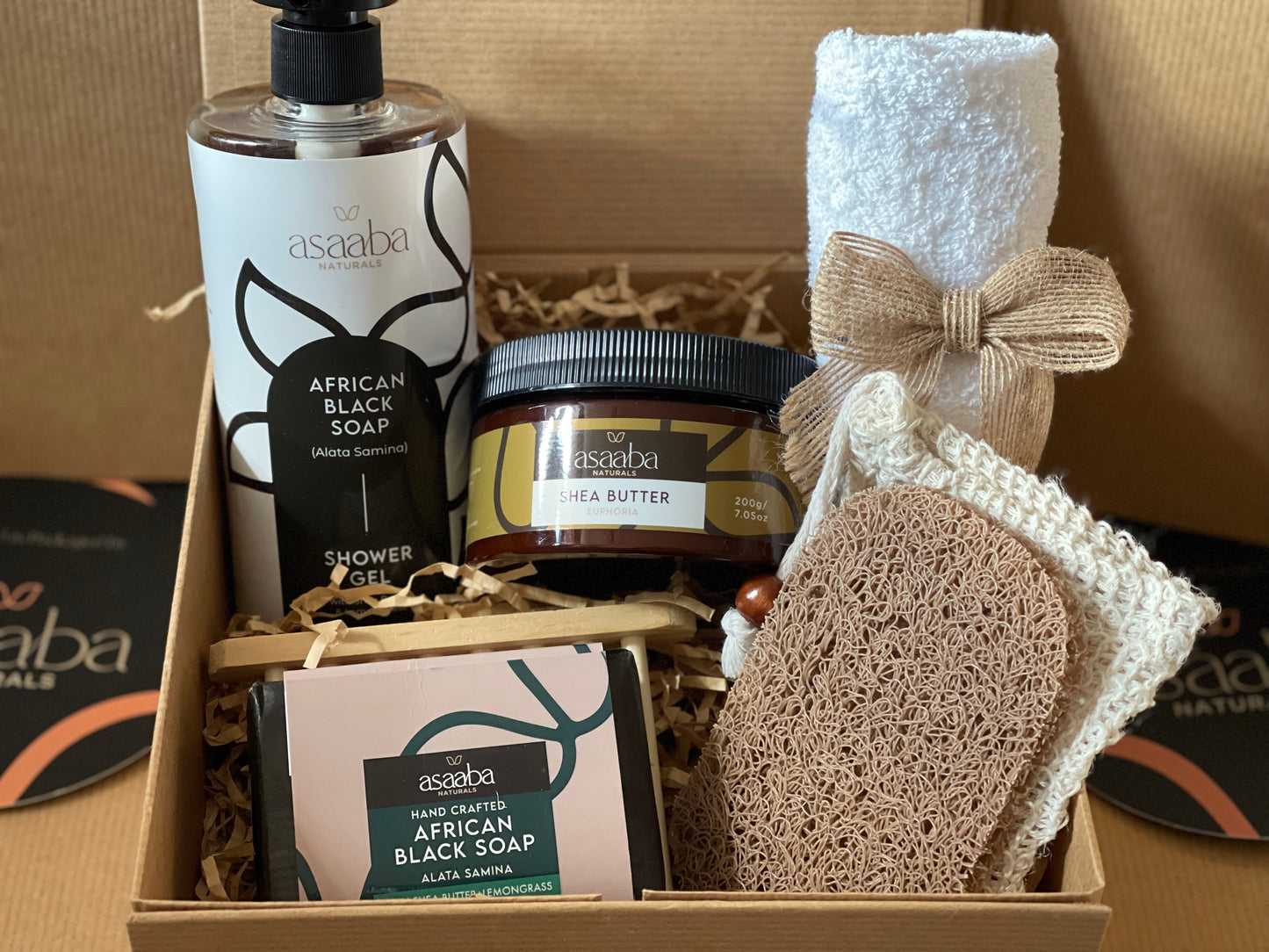 
                  
                    Customizable Natural Skincare Gift Set - African Black Soap & Shea Butter
                  
                